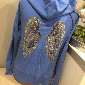 Victoria’s Secret Angel wings zip up hoodie